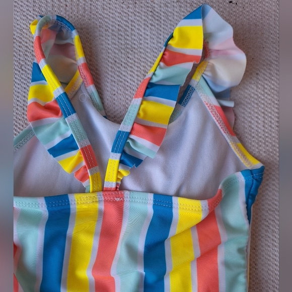 Wonder Nation Toddler Girl Stripe Swim One Piece Size 3T - Picture 5 of 7